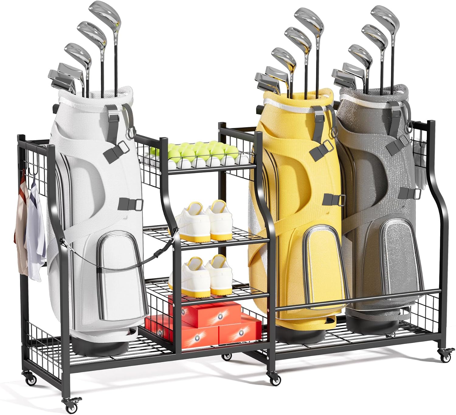 Sports Equipment Organizer - Rak Penyimpanan Tas Golf, Organizer Tas