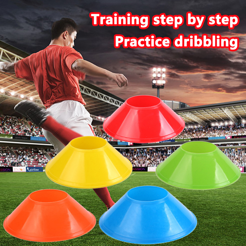 Football Training Cone - 10 Buah Set Kerucut Peralatan Latihan