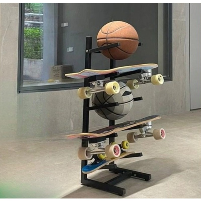 Sports Equipment Organizer - Rak Peralatan Skateboard Desain Terpadu Untuk