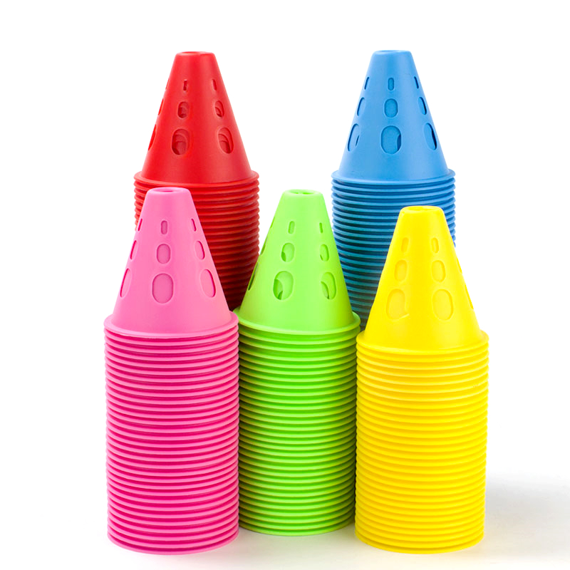 Football Training Cone - 10/20 Buah Kerucut Pelatihan Berongga Tahan