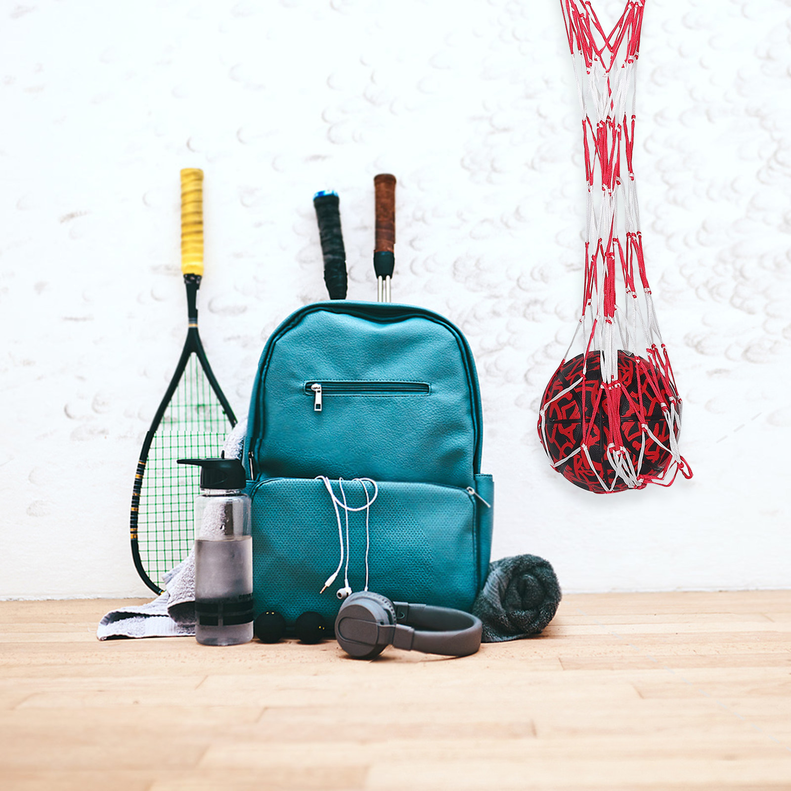Sports Equipment Organizer - Tas Penyimpanan Bola Jaring, Tas Penyimpanan