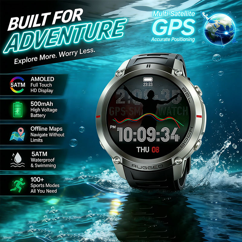 Sports Equipment In Spanish - Jam Tangan Olahraga Luar Ruangan GPS