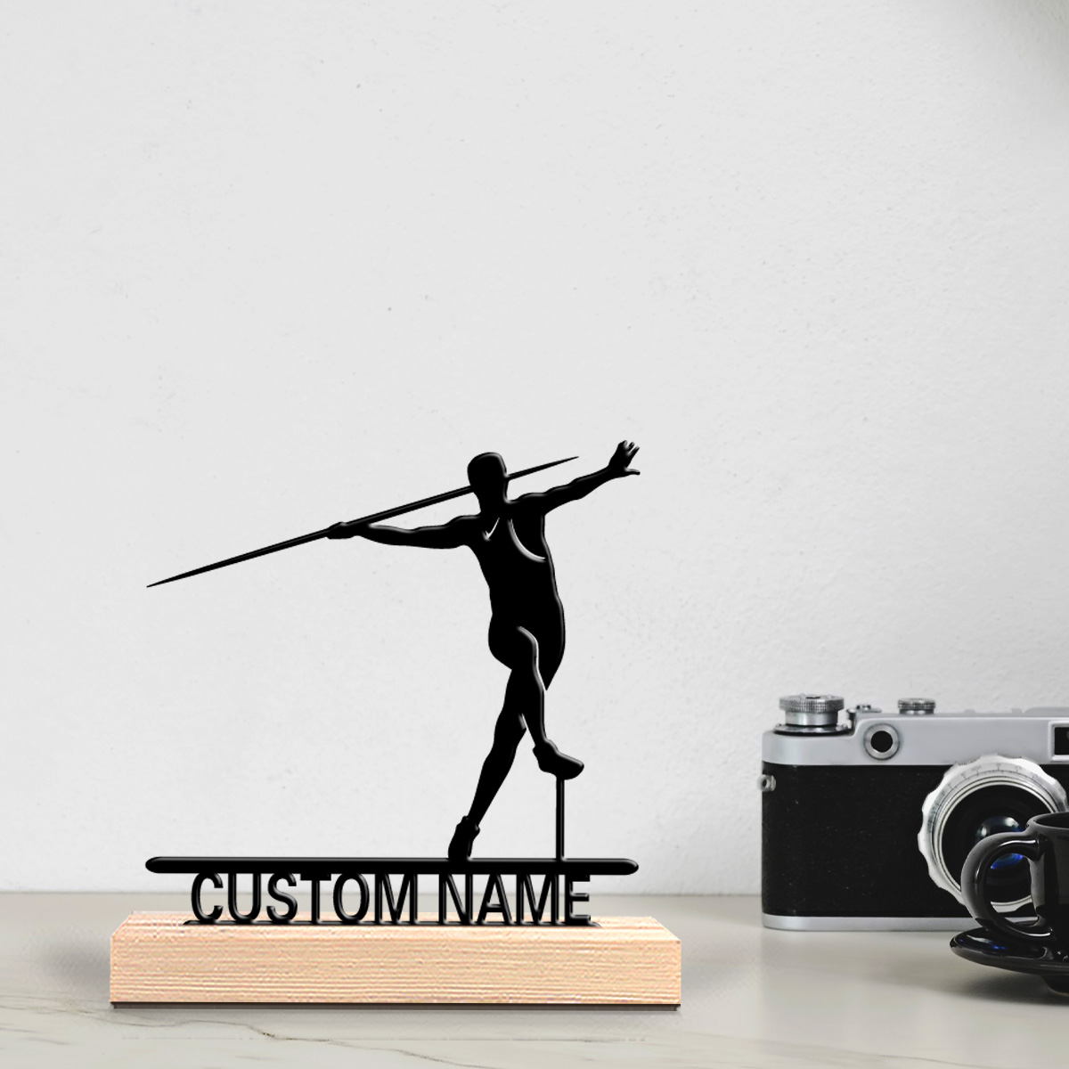 1pc Patung Lembing Logam Custo - Javelin Throwing ulasan dan harga