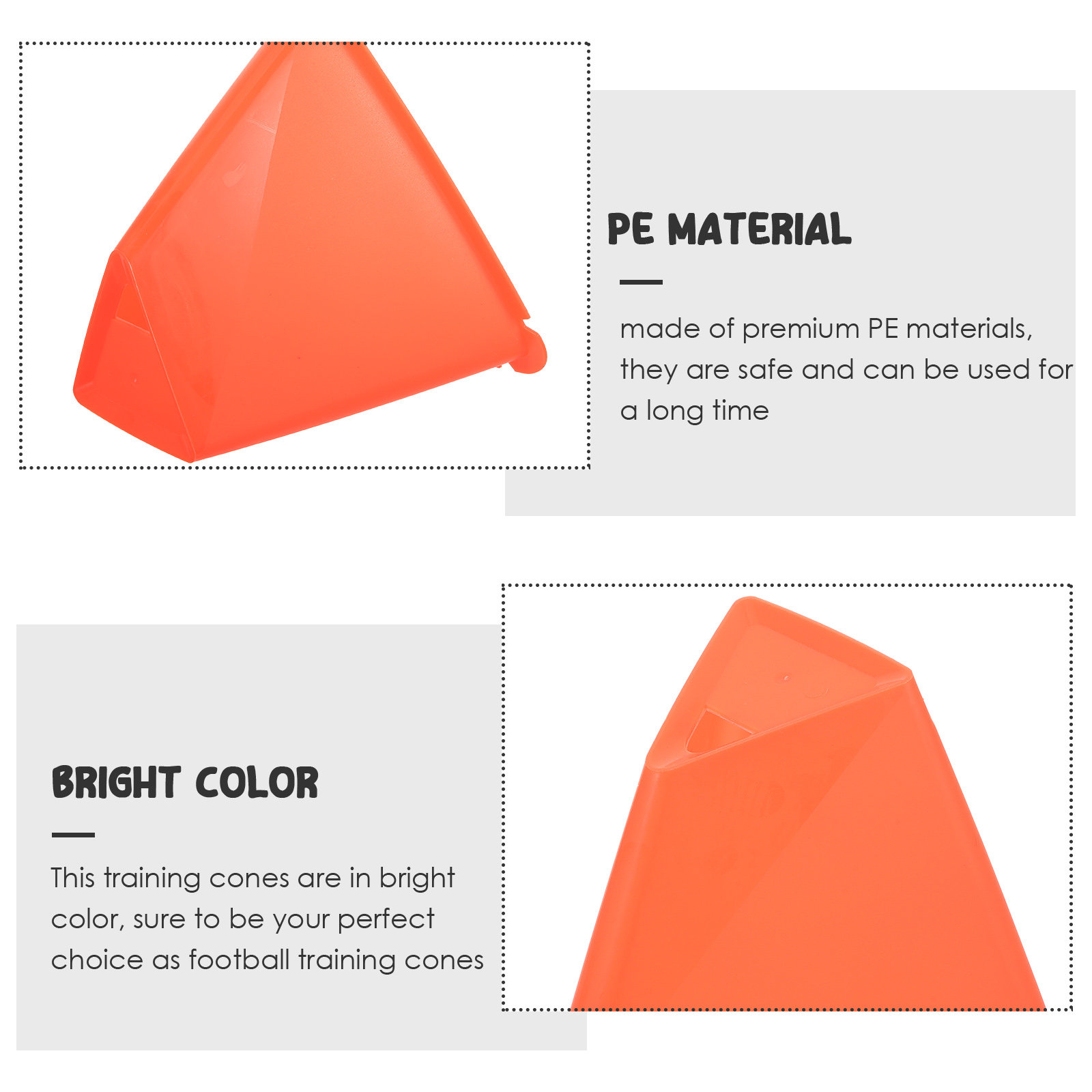 6 Buah Kerucut Latihan Sepak B - Football Training Cone ulasan dan harga