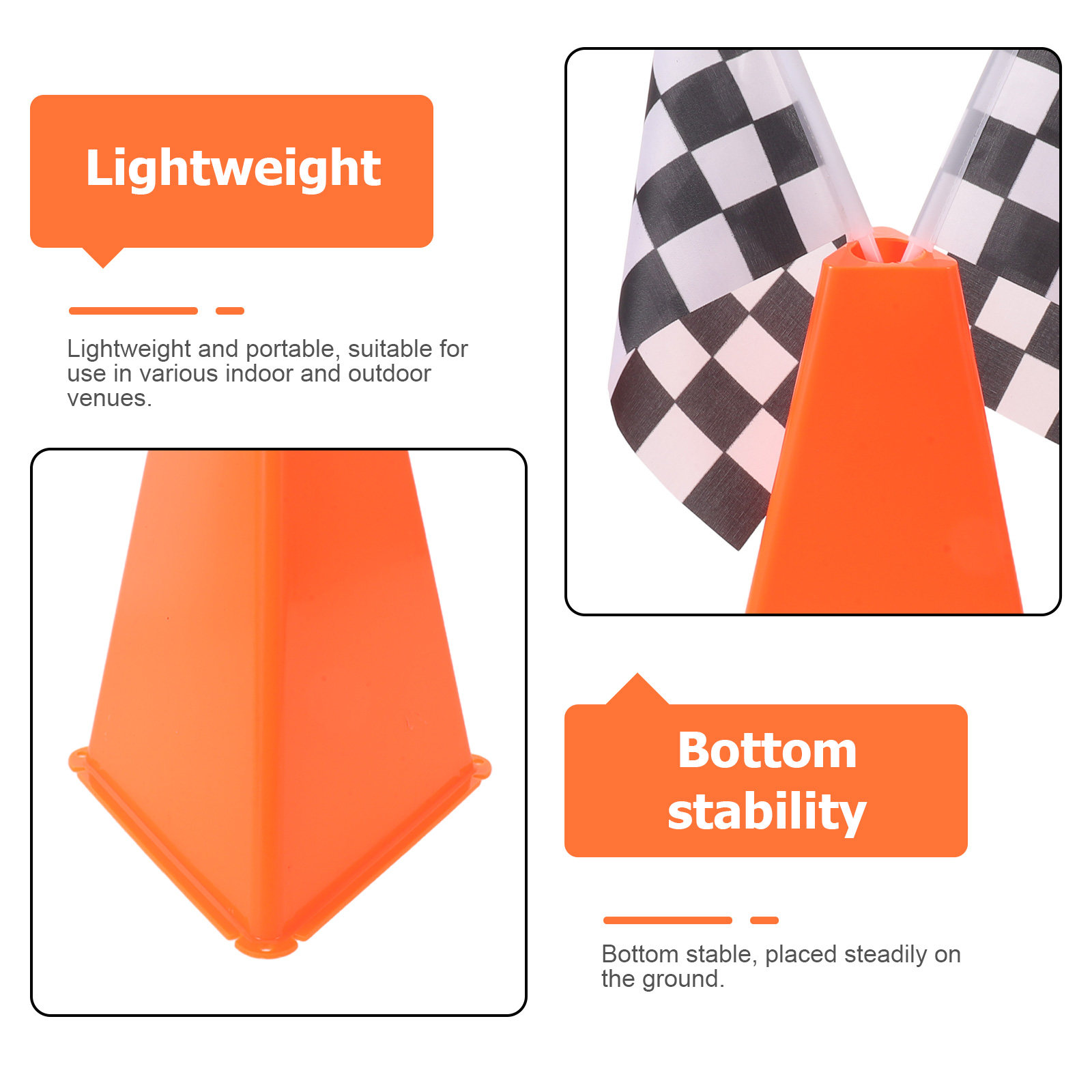 4 Set Kerucut Latihan Sepak Bo - Football Training Cone ulasan dan harga