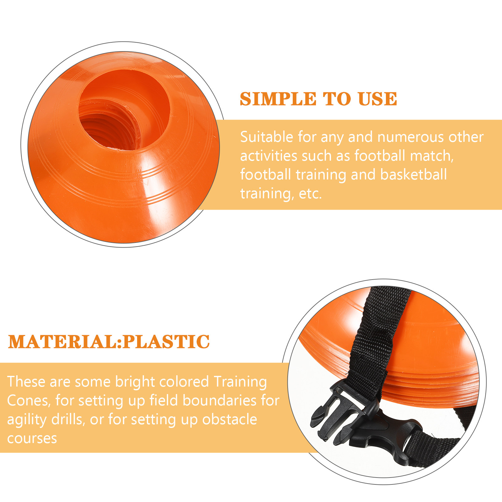 1 Set Kerucut Latihan Sepak Bo - Football Training Cone ulasan dan harga