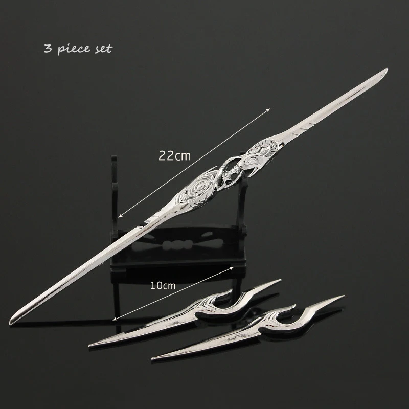 Set ornamen pedang alloy 3 bua - Javelin Throwing ulasan dan harga