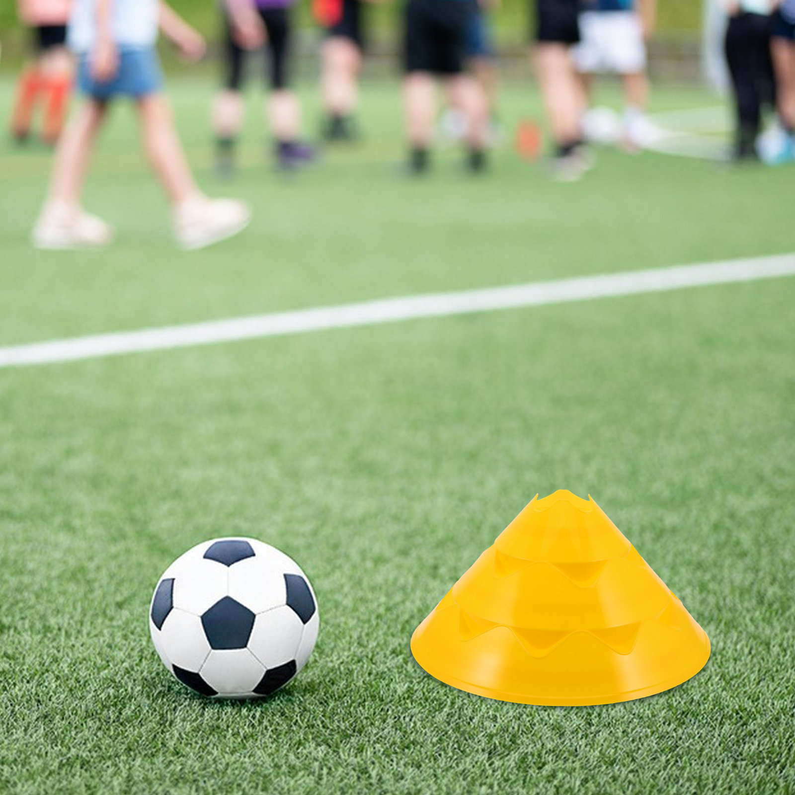 6 Buah Kerucut Latihan Sepak B - Football Training Cone ulasan dan harga