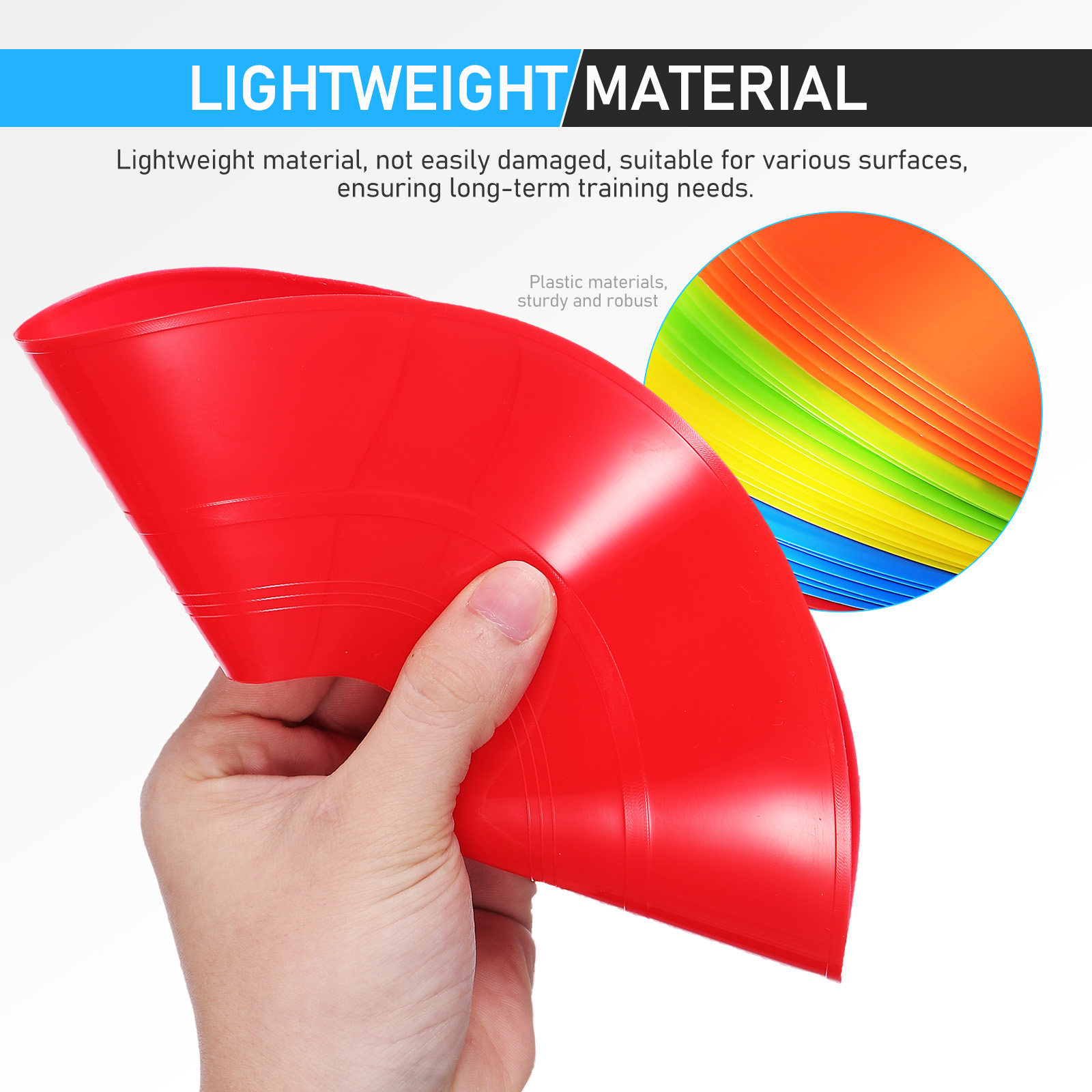 30 Buah Kerucut Sepak Bola, Pe - Football Training Cone ulasan dan harga