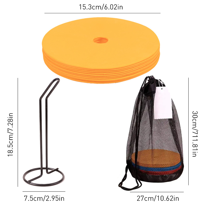 10 Buah Spidol Kerucut Datar S - Football Training Cone ulasan dan harga