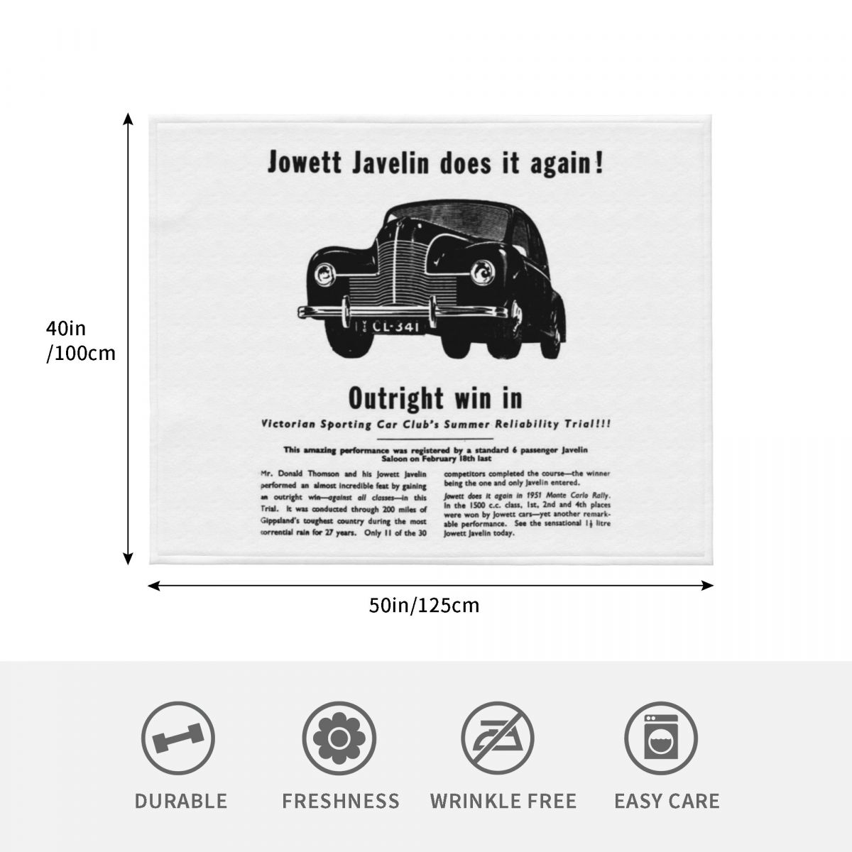 Selimut JOWETT JAVELIN Selimut - Javelin Throwing ulasan dan harga